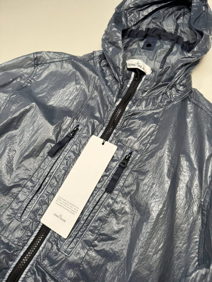 Stone Island 43034 Lucido-TC_Packable Hooded Jacket in Lucido-TC      Blue  / V0024 - Image 4