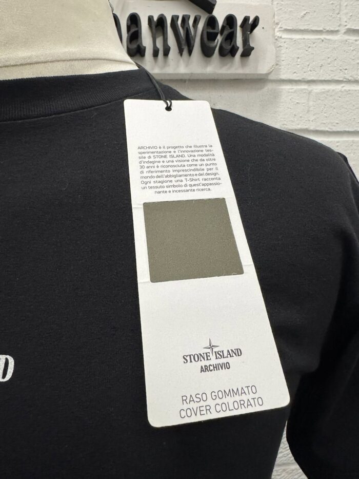 STONE ISLAND 2NS91 SHORT SLEEVE T-SHIRT IN BLACK   -   Small / p2p 19” - Image 5