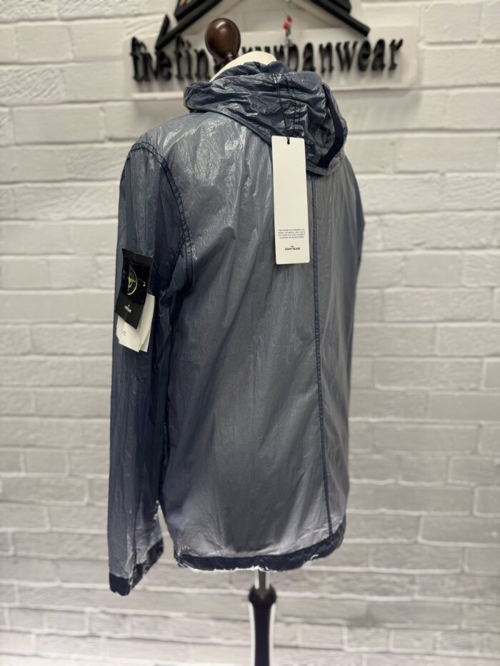 Stone Island 43034 Lucido-TC_Packable Hooded Jacket in Lucido-TC      Blue  / V0024 - Image 6