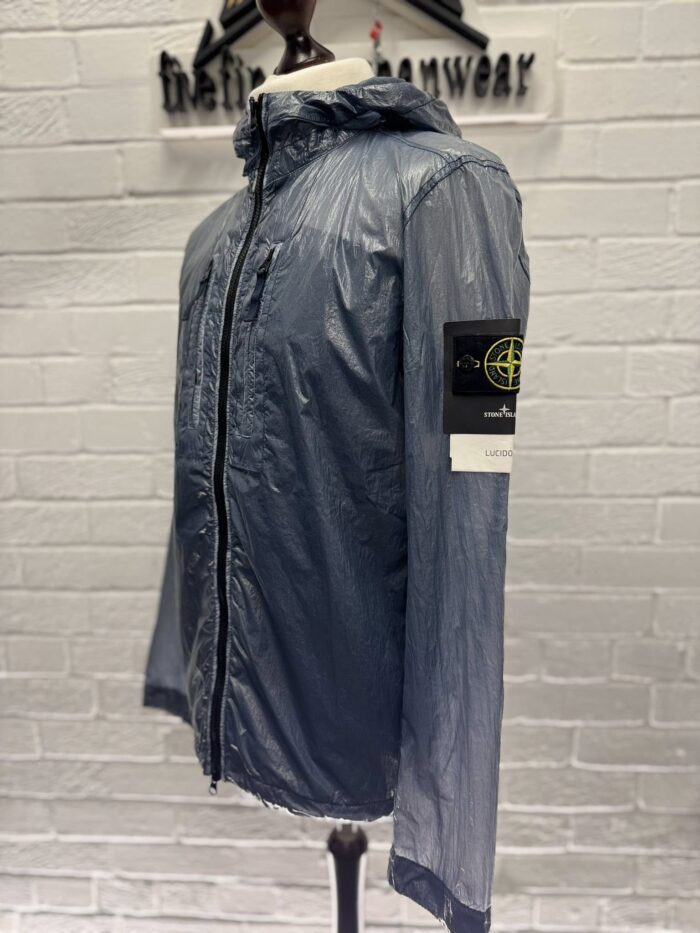 Stone Island 43034 Lucido-TC_Packable Hooded Jacket in Lucido-TC      Blue  / V0024 - Image 11