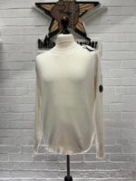 C.P. company 146A  crew knit in sea island cotton in white - Image 7