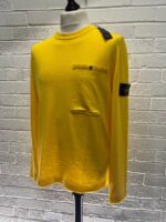 STONE ISLAND 517B8 RAW COTTON Crewneck knit in soft cotton.

Small / p2p 20” - Image 4
