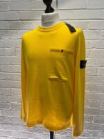 STONE ISLAND 517B8 RAW COTTON Crewneck knit in soft cotton.

Small / p2p 20” - Image 2