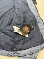 STONE ISLAND 40922 GARMENT DYED CRINKLE REPS R-NY HOODED JACKET IN BLUE. - Image 3
