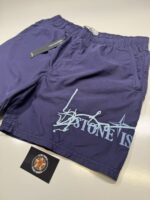 STONE ISLAND B0968 BRUSHED NYLON 'INK FOUR PRINT'_GARMENT DYED Swimming trunks in brushed nylon.  BLUE - Image 2