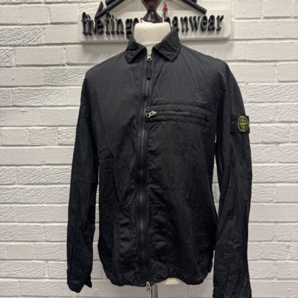 STONE ISLAND GREEN OVERSHIRT 10919 NYLON METAL IN ECONYL® REGENERATED NYLON  -   XL  / 24”P2P Copy