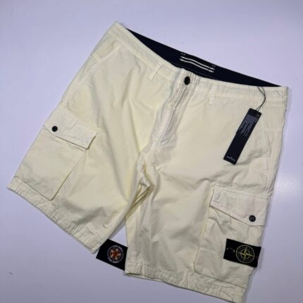 STONE ISLAND L07WA BERMUDA SHORTS IN LEMON W40”