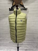 STONE ISLAND VEST G0524 LOOM WOVEN DOWN CHAMBERS STRETCH NYLON-TC IN LIGHT GREEN - Image 2