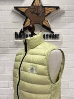 STONE ISLAND VEST G0524 LOOM WOVEN DOWN CHAMBERS STRETCH NYLON-TC IN LIGHT GREEN - Image 3