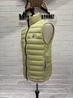 STONE ISLAND VEST G0524 LOOM WOVEN DOWN CHAMBERS STRETCH NYLON-TC IN LIGHT GREEN - Image 4
