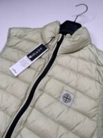 STONE ISLAND VEST G0524 LOOM WOVEN DOWN CHAMBERS STRETCH NYLON-TC IN LIGHT GREEN - Image 7