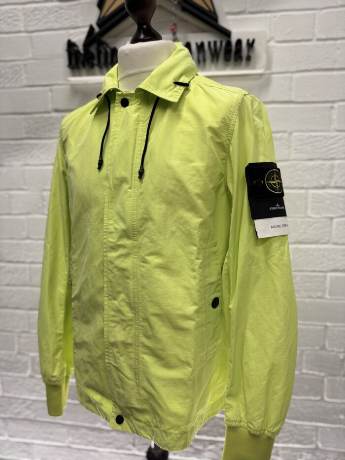 STONE ISLAND 41022 MICRO REPS JACKET IN BRIGHT GREEN - Image 7