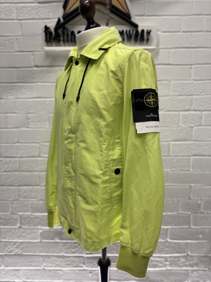 STONE ISLAND 41022 MICRO REPS JACKET IN BRIGHT GREEN - Image 5