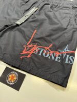 STONE ISLAND B0968 BRUSHED NYLON 'INK FOUR PRINT'_GARMENT DYED Swimming trunks in brushed nylon - BLACK - Image 4
