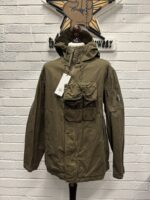 C.P. COMPANY 150a Ba-Tic  Hooded Jacket in Butternut Green / 653 - Image 10