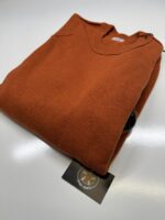 C.P. Company Knitwear crew neck lambswool pull over in Orange XXL  / 26” P2P - Image 3