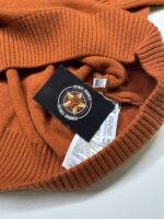 C.P. Company Knitwear crew neck lambswool pull over in Orange XXL  / 26” P2P - Image 4