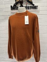 C.P. Company Knitwear crew neck lambswool pull over in Orange XXL  / 26” P2P - Image 5