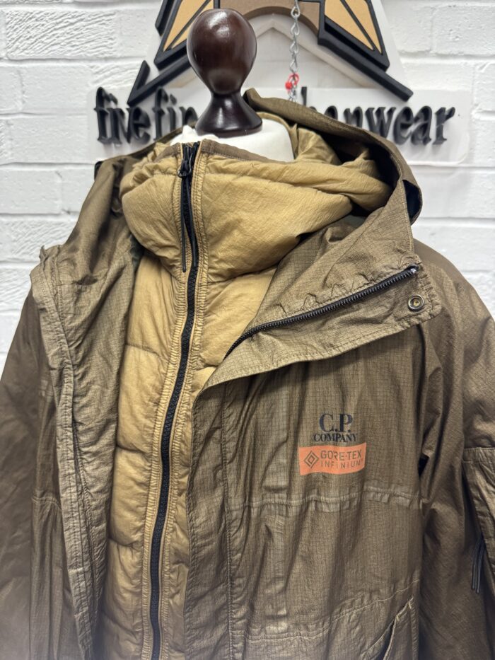 CP Company 091A Goretex Infinium Mixed Hooded 2 in 1 Jacket. - Image 8