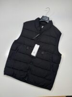 CP COMPANY 030A ECO CHROME DOWN GILET VEST IN BLACK Eu 48 / Medium / P2P 21”