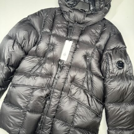 CP Company 193A  DD Shell Down Jacket in black     -     Size 50 / Large  / p2p 24”