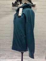 CP Company 062A Diagonal Raised Fleece goggle Hood Open Zipped Sweatshirt  - Petrol Blue - Image 7