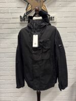 CP Company 150A Co-Ted Hooded Jacket in black - Image 3
