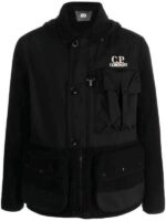 C.P. Company 274A Duffel Mixed Goggle hooded jacket in black - Image 3