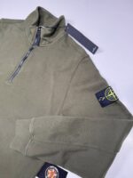 STONE ISLAND 62720 1/4 Zip Sweatshirt Green  V0058  -    Large / P2P  23” - Image 2