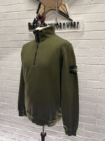 STONE ISLAND 62720 1/4 Zip Sweatshirt Green  V0058  -    Large / P2P  23” - Image 3