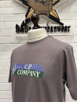 CP COMPANY 166A 30/1 Jersey T-shirt in Mauve - Image 4