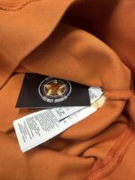 CP Company 285A Brushed & Emerized Diagonal Fleece Sweatshirt in Pumkin Orange - Image 4