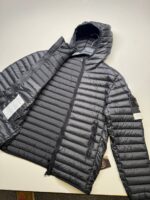 STONE ISLAND 40324 HOODED LIGHTWEIGHT DOWN JACKET IN BLACK -    XXL  / P2P 26.5” - Image 5