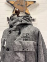 CP Company La Mille Shetland goggle jacket in grey  - Size Large / 24”p2p - Image 13