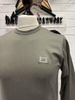 CP Company 055A Mercerized Light Jersey 70/2 T-Shirt in Grape Leaf  - 

XS / 19.5” P2P - Image 2