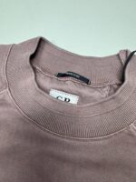 Cp Company 153A Brushed Emerized Diagonal Fleece Sweatshirt in Purple Dove Mauve. - Image 7