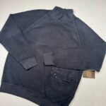 CP Company 273A Brushed & Emerized Diagonal Fleece Sweatshirt in blue