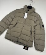 CP COMPANY 016A Chrome R Down Jacket in Vintage Khaki / 359   -    Large / 24” P2P