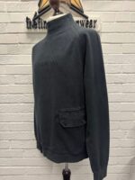 CP Company 273A Brushed & Emerized Diagonal Fleece Sweatshirt in blue - Image 6