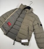 CP COMPANY 016A Chrome R Down Jacket in Vintage Khaki / 359   -    Large / 24” P2P - Image 2