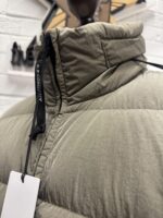 CP COMPANY 016A Chrome R Down Jacket in Vintage Khaki / 359   -    Large / 24” P2P - Image 9