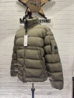 CP COMPANY 016A Chrome R Down Jacket in Vintage Khaki / 359   -    Large / 24” P2P - Image 10