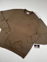 Cp Company 060B Brushed Emerized Diagonal Fleece Sweatshirt in Green - XL  / P2P 25.5”