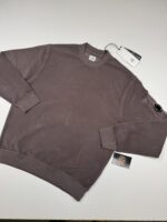 CP Company 285A Brushed & Emerized Diagonal Fleece Sweatshirt in Purple Dove / 771