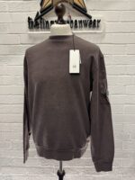 CP Company 285A Brushed & Emerized Diagonal Fleece Sweatshirt in Purple Dove / 771 - Image 3