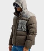 CP COMPANY 032A CHROME-R MIXED GOGGLE DOWN JACKET  -  GRAPE LEAF - Image 13