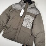 CP COMPANY 032A CHROME-R MIXED GOGGLE DOWN JACKET  -  GRAPE LEAF