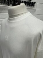 Stone Island 20957 ORGANIC COTTON JERSEY_'FISSATO' EFFECT T-SHIRT IN WHITE 

XL / p2p 25.5" - Image 5