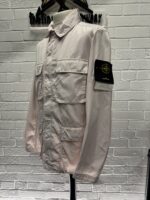 STONE ISLAND FIELD JACKET 40933 GARMENT-DYED NYLON COTTON BATAVIA - SOFT PINK     -   Large / P2P 23" - Image 2