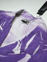STONE ISLAND 12393 LIGHT REACTING ‘LUCE’ PRINT TECHNIQUE SHIRT - LAVENDERLarge /  P2P 23” - Image 5